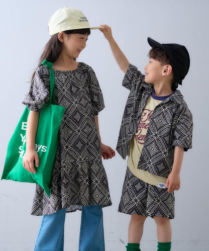【CIAOPANIC TYPY】【KIDS】非洲蠟染圖案連衣裙