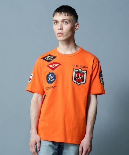 《&DEPOT限定》Top Gun 徽章 T恤/ TOP GUN 徽章 短袖圓領T恤