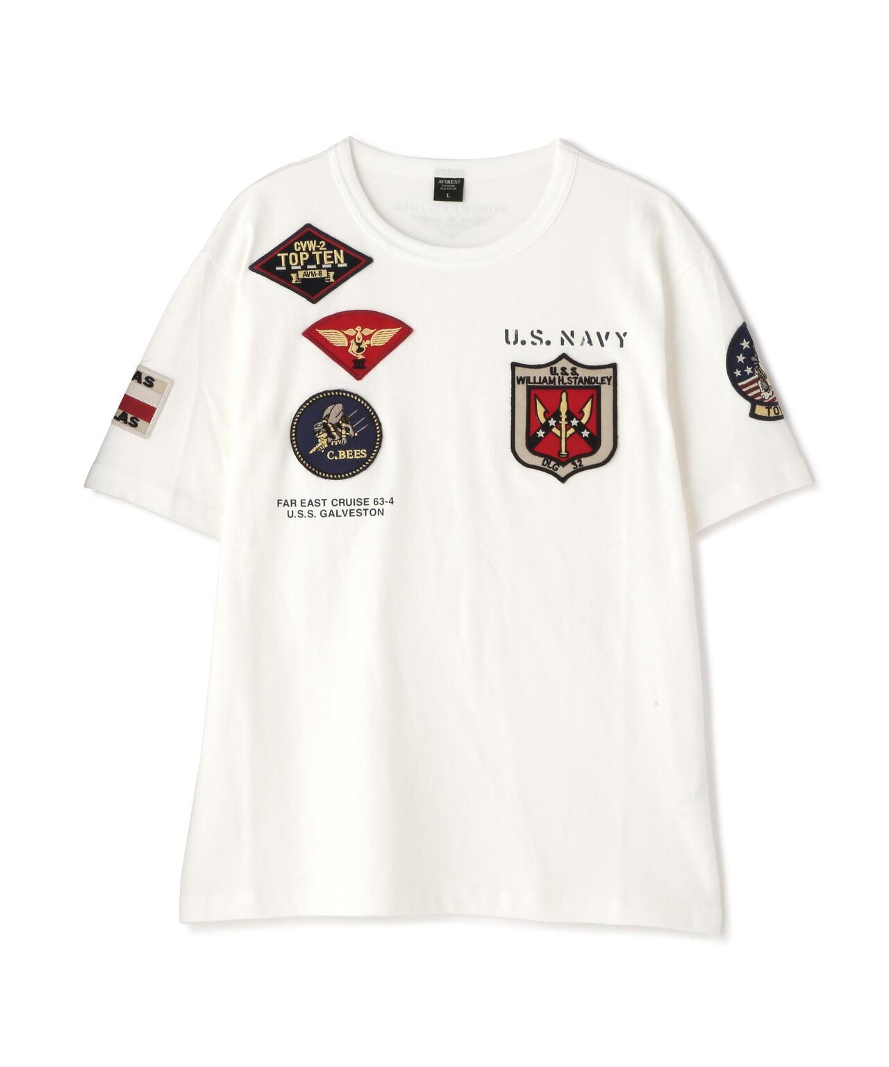 《&DEPOT限定》Top Gun 徽章 T恤/ TOP GUN 徽章 短袖圓領T恤