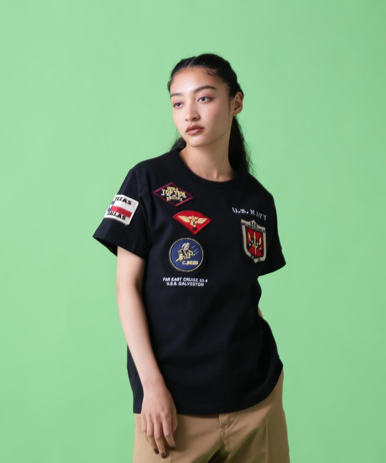 《&DEPOT限定》Top Gun 徽章 T恤/ TOP GUN 徽章 短袖圓領T恤