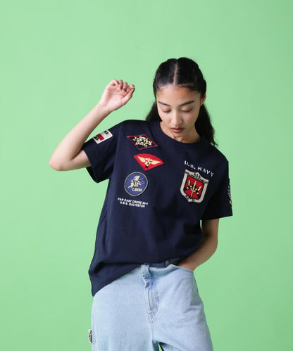 《&DEPOT限定》Top Gun 徽章 T恤/ TOP GUN 徽章 短袖圓領T恤