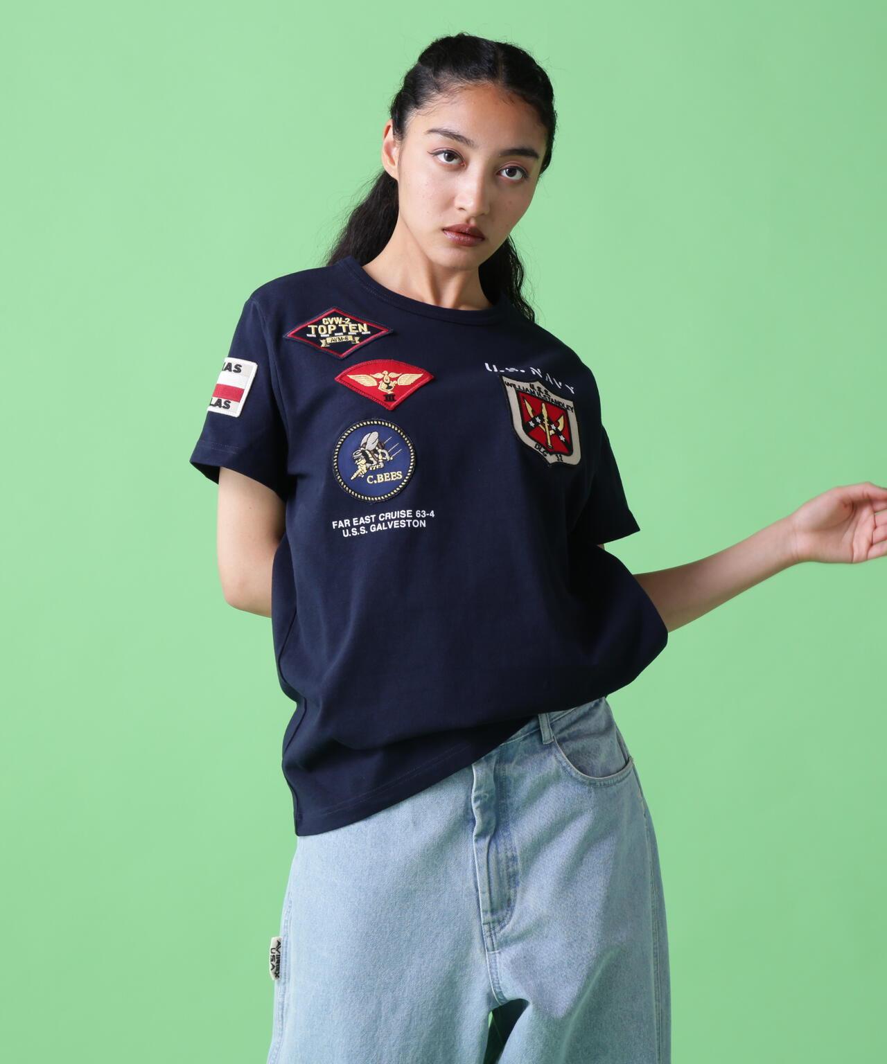 《&DEPOT限定》Top Gun 徽章 T恤/ TOP GUN 徽章 短袖圓領T恤