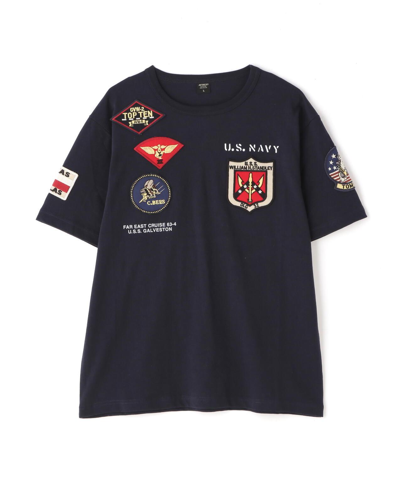 《&DEPOT限定》Top Gun 徽章 T恤/ TOP GUN 徽章 短袖圓領T恤
