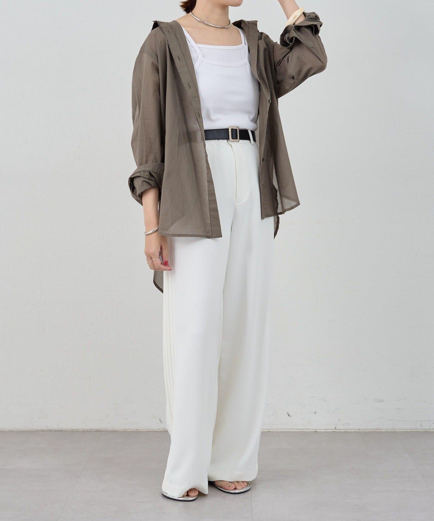 SHENERY 側邊條紋褲