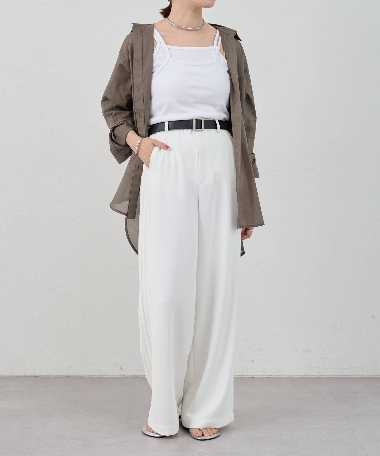 SHENERY 側邊條紋褲