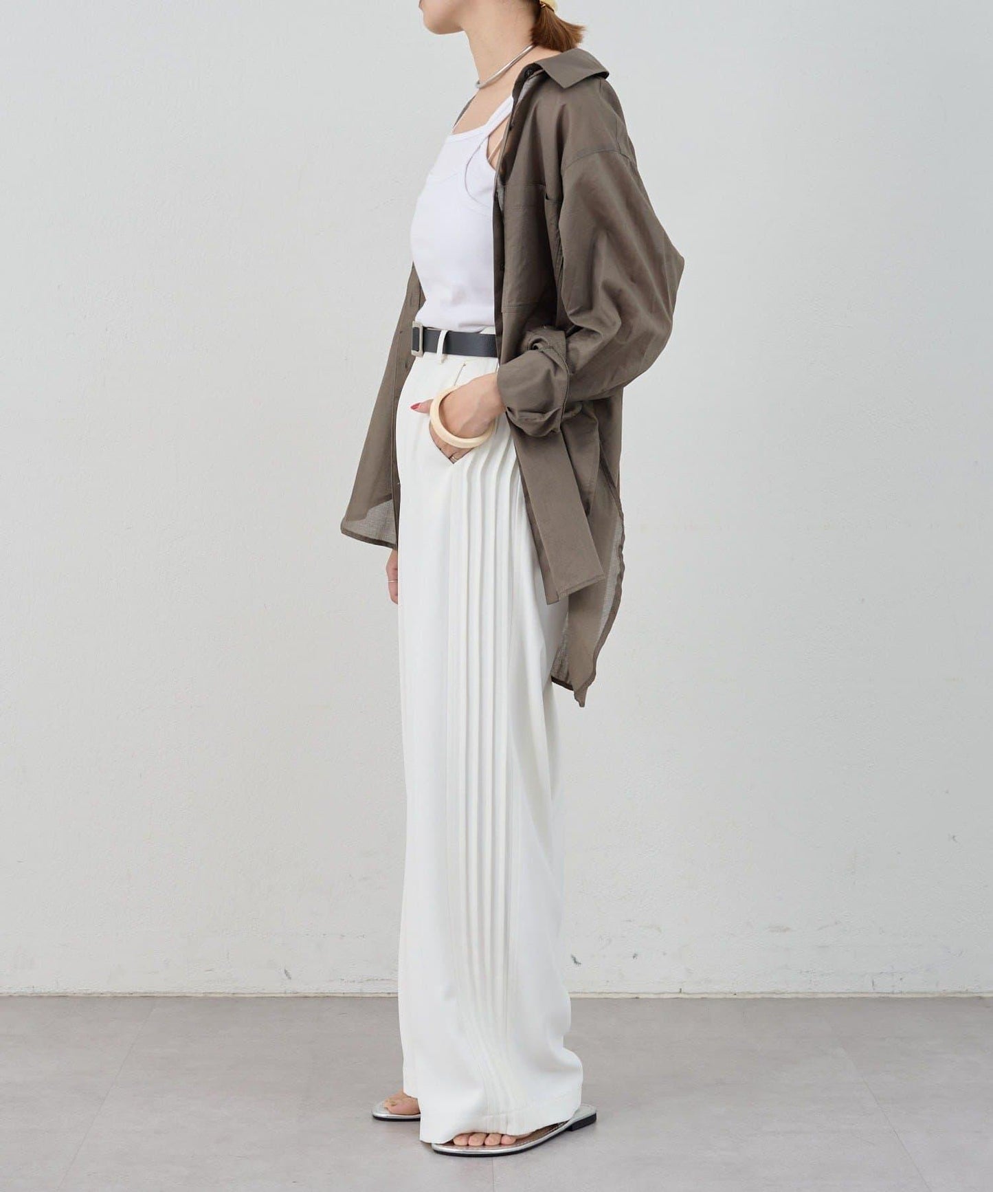 SHENERY 側邊條紋褲