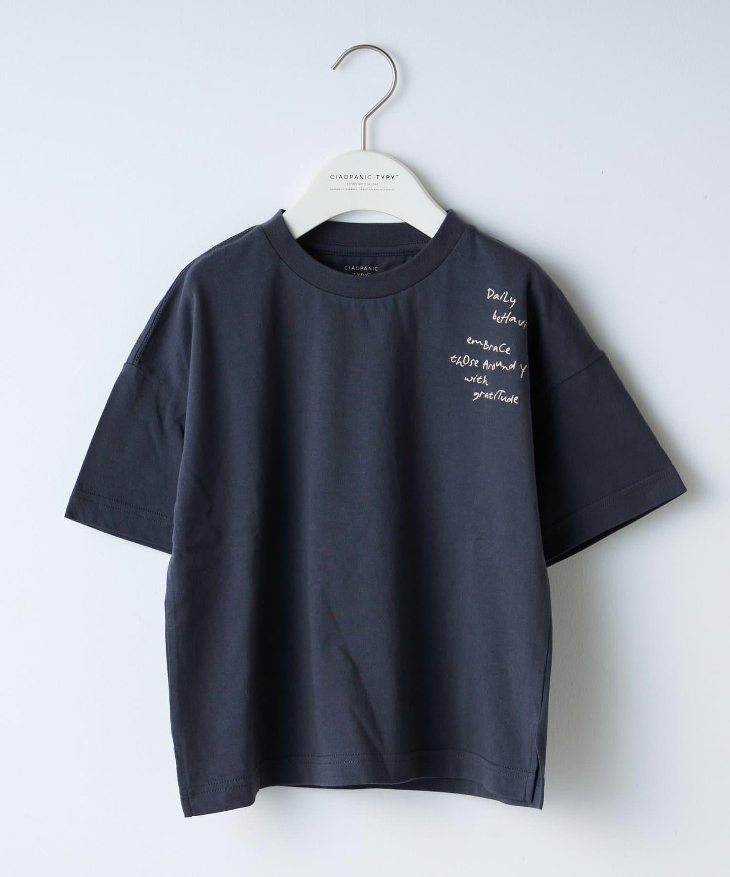 復古風拼接圖案短袖TEE（KIDS款）