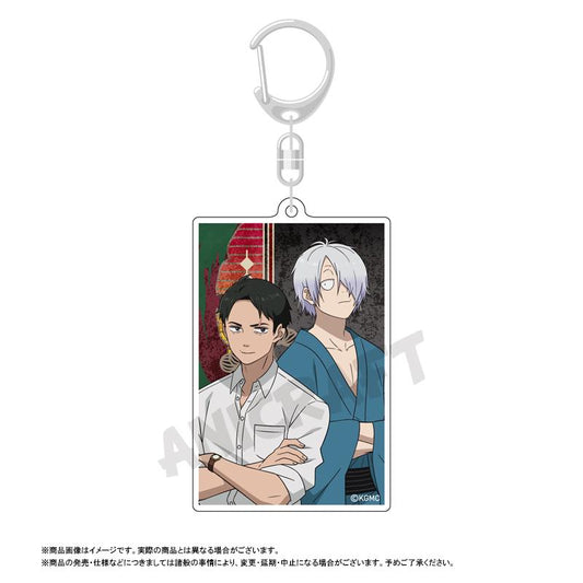 電影《鬼太郎誕生》妖怪奇譚方形鑰匙扣 鬼太郎之父&水木