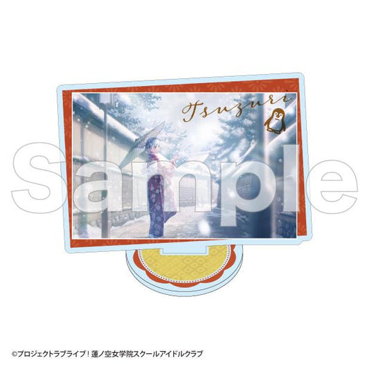 《Love Live! 蓮之空女學院學園偶像社團》卡片亞克力支架 夕霧緒理（A）【加賀友禪工房卡片版】