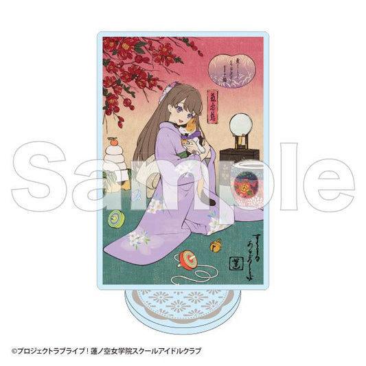 《Love Live!》蓮之空女學院學園偶像社_卡片亞克力支架 藤島慈（B）【加賀友禪工房卡片版】