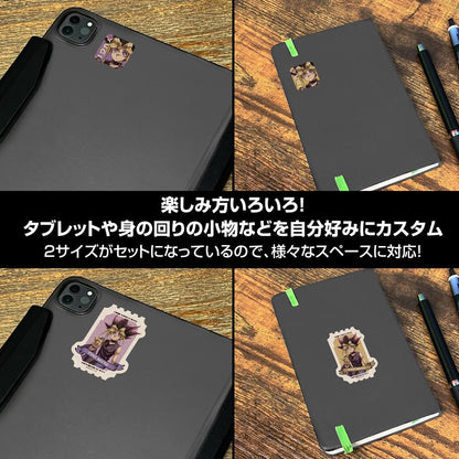 遊☆戲☆王決鬥怪獸_描繪下來 武藤遊戲 迷你貼紙套裝 休閒模式的決鬥者Ver.