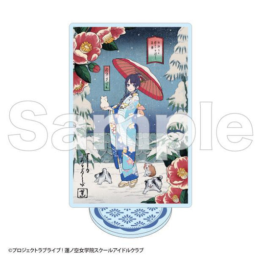 《Love Live! 蓮之空女學院校園偶像社_卡片亞克力支架 村野沙耶香（B）【加賀友禪工房卡片版】