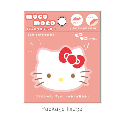 《三麗歐》_mocomoco 刺繡貼紙 《Hello Kitty》