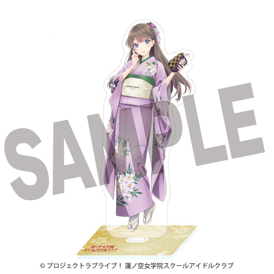《Love Live! 蓮之空女學院校園偶像社團》加賀友禪繪製大號亞克力立牌 藤島慈【石川縣】