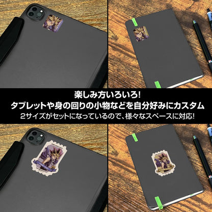 遊☆戲☆王決鬥怪獸_描繪下來 暗遊戲 迷你貼紙套裝 休閒模式的決鬥者Ver.