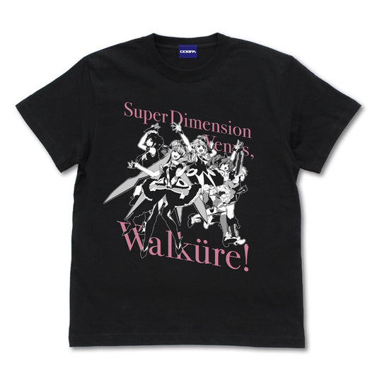 超時空要塞Δ_L號碼_Walküre T恤/黑色