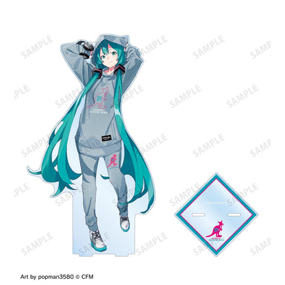 《初音未來》_KANGOL®合作 描繪下來 第2彈 《初音未來》 Art by popman3580 特大亞克力立牌