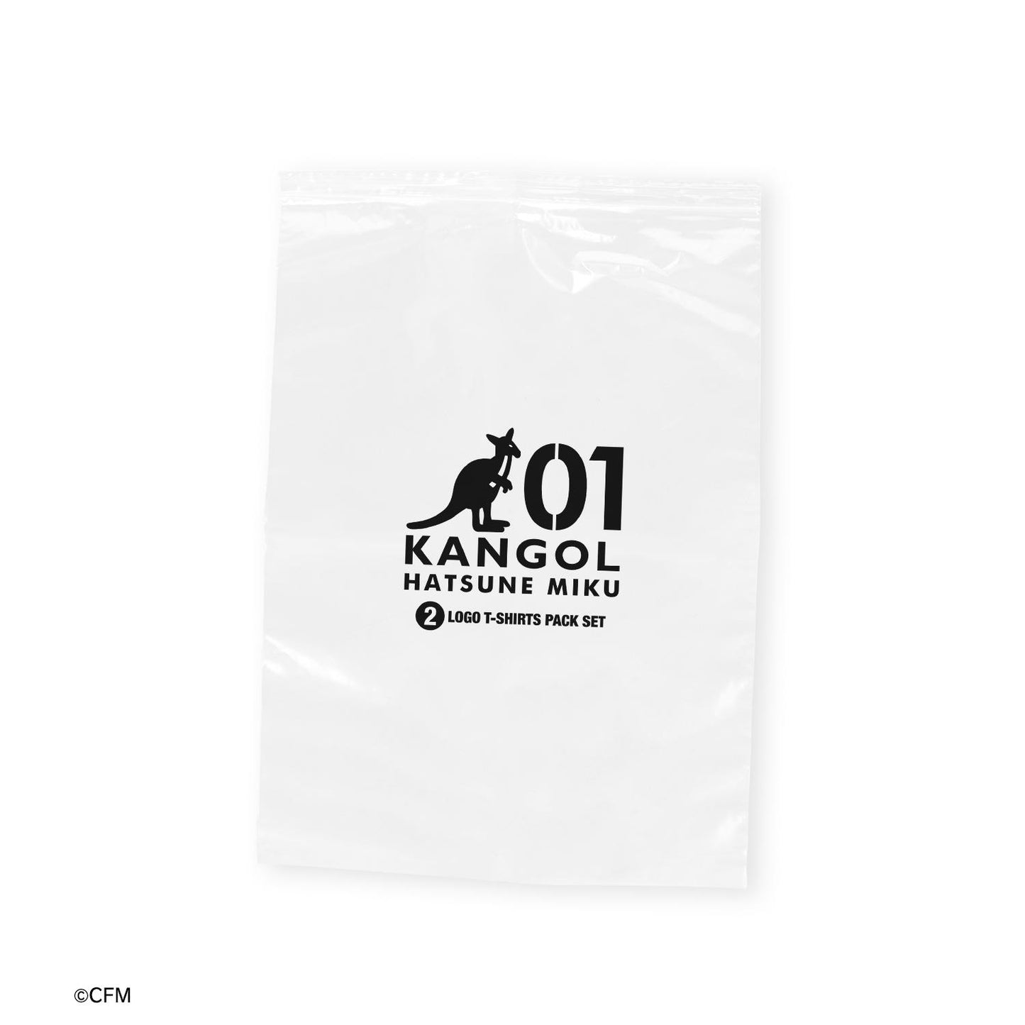 《初音未來》_(尺碼/M)_KANGOL®合作 第1波 標誌 套裝T恤2件套 男士