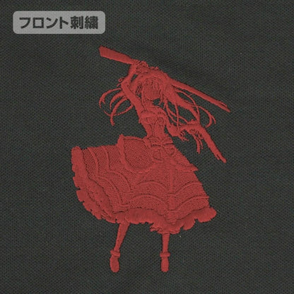 《約會大作戰》第四季_M號_時崎狂三 剪影刺繡Polo衫/黑色-