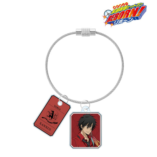 《家庭教師HITMAN REBORN!》描繪新作插圖 XANXUS（10年後） 彩色襯衫版 2連線亞克力鑰匙扣