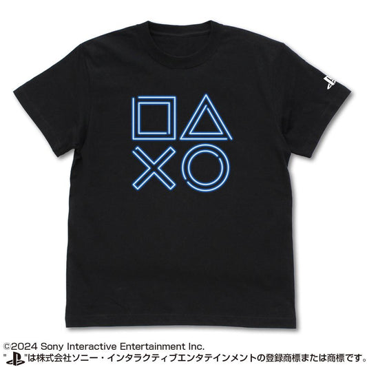 PlayStation S尺寸 T恤 街機形狀霓虹版/黑色