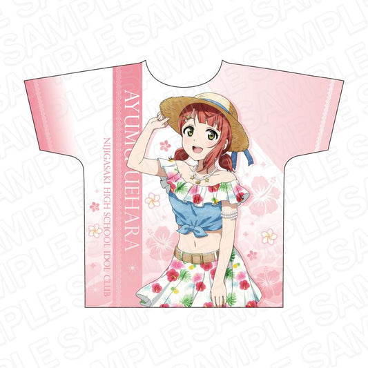 《Love Live! 虹咲學園學園偶像同好會》自由尺寸全圖案T恤-上原步夢 阿羅哈版