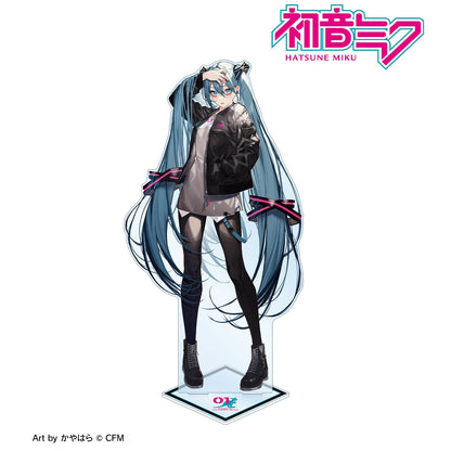 《初音未來》_KANGOL®合作 描繪下來的 第1波 《初音未來》 藝術作品 由 かやはら 設計 特大亞克力立牌