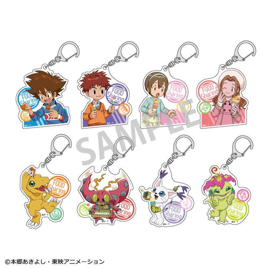 《數碼寶貝大冒險》交易亞克力鑰匙扣vol.1 食物分隔【整盒】