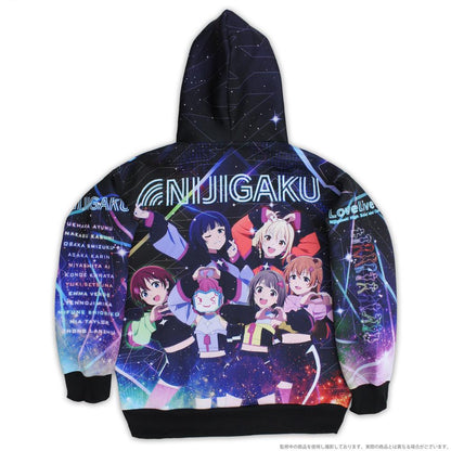Love Live! 虹咲學園學園偶像同好會 M 全圖案拉鍊帽衫（首次限定）