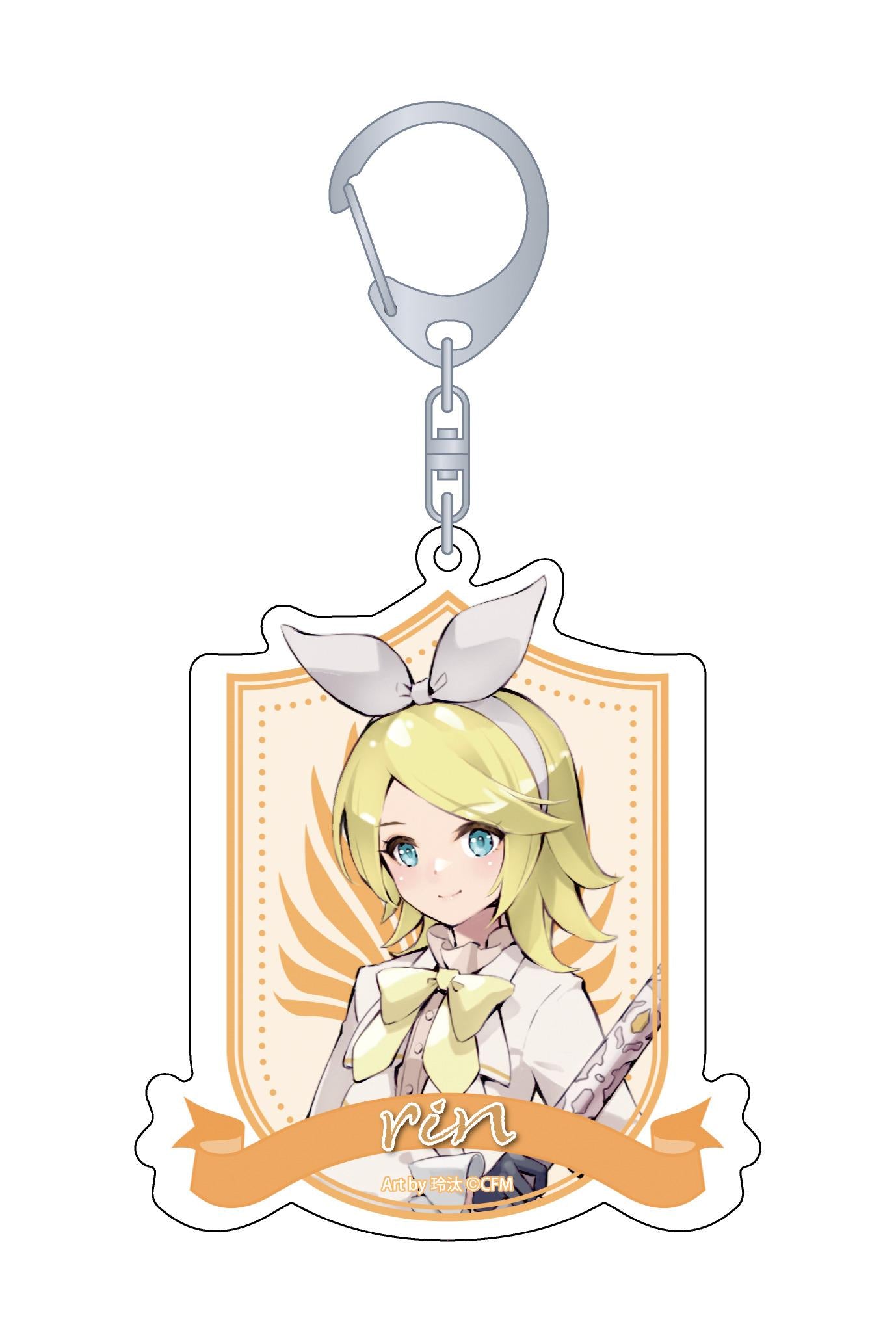 《初音未來》系列_全息亞克力鑰匙扣/騎士 B 鏡音鈴