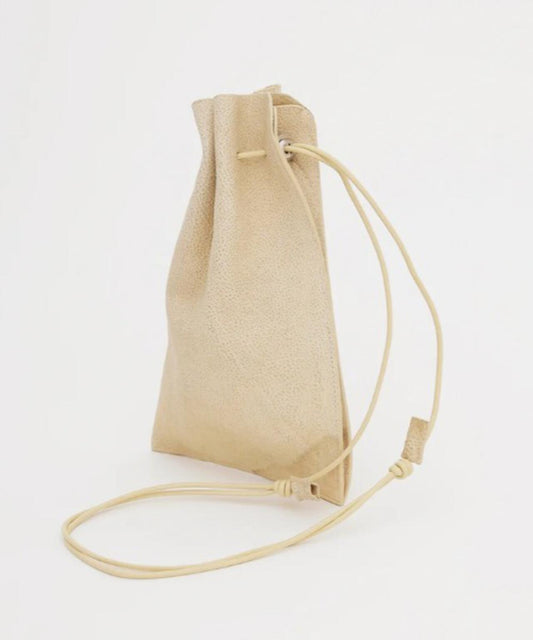 ITTI/伊蒂/HERRE KINCHAKU POUCH - PM / 白色