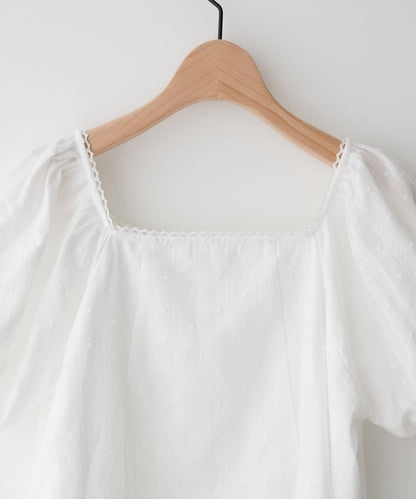 Discoat umm. 多比織點短袖迷你連衣裙