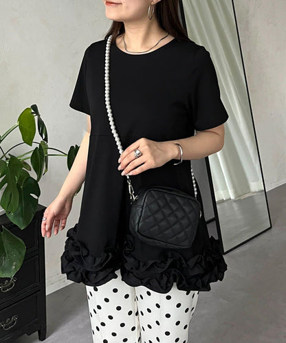 下襬荷葉邊荷葉邊T恤