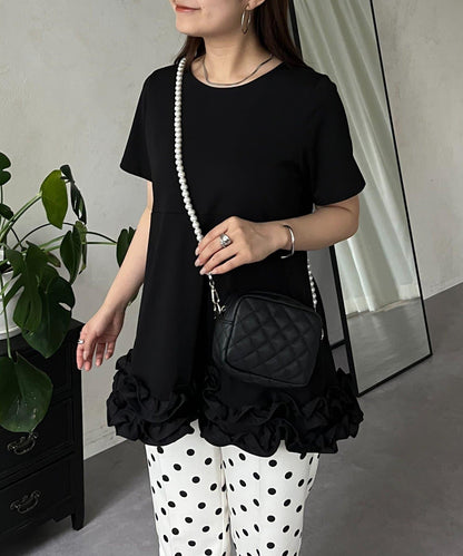 下襬荷葉邊荷葉邊T恤