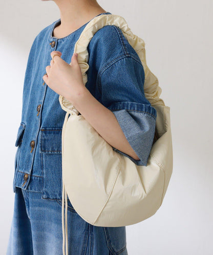 【PAPILLONNER/蝴蝶】褶皺設計圓形包