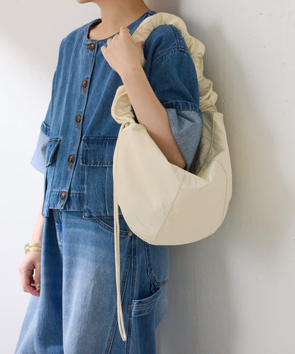 【PAPILLONNER/蝴蝶】褶皺設計圓形包