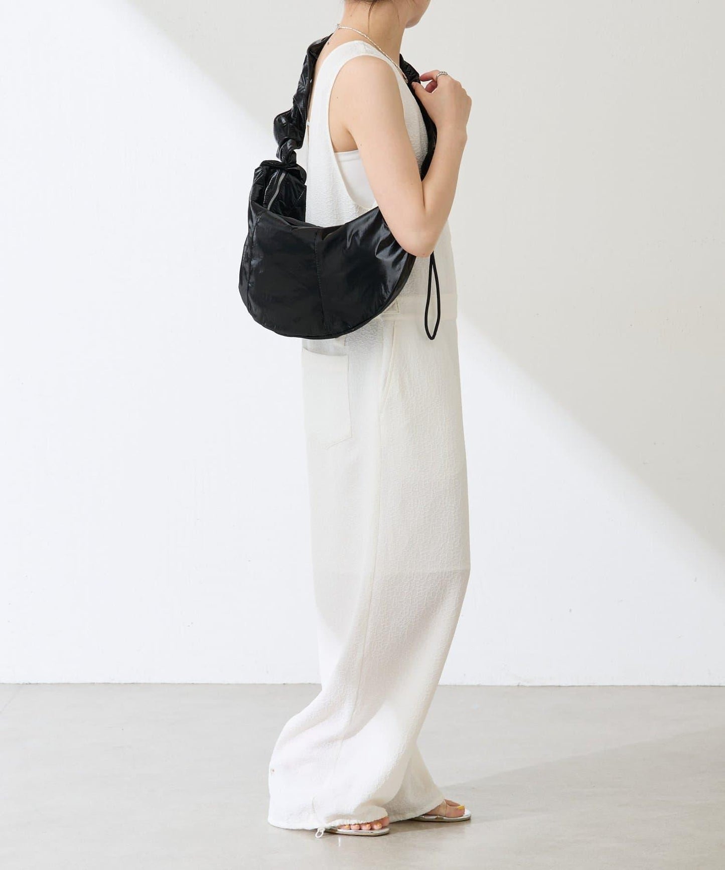 【PAPILLONNER/蝴蝶】褶皺設計圓形包