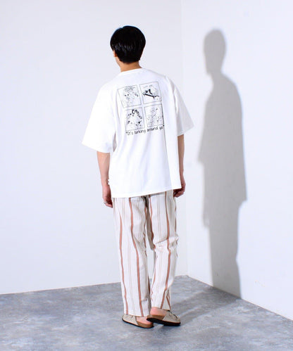 【FREDYMAC/弗雷迪麥克】密度天竺 動物刺繡&漫畫T恤