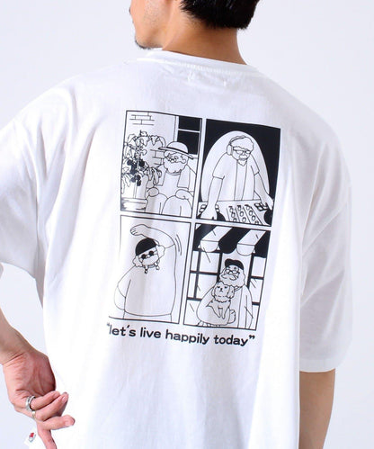 【FREDYMAC/弗雷迪麥克】密度天竺 中年男士刺繡&漫畫T恤