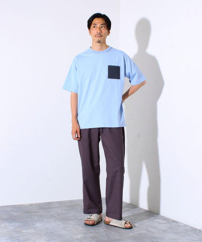【GLOSTER】手工縫製口袋T恤 帶口袋的T恤 單點設計