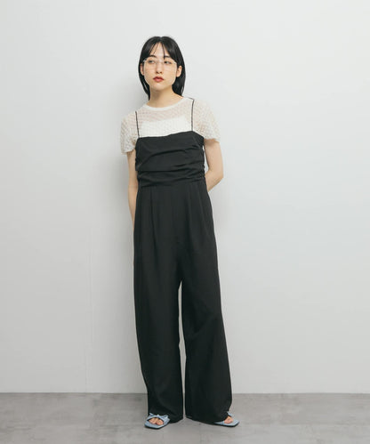 露背吊帶連體褲