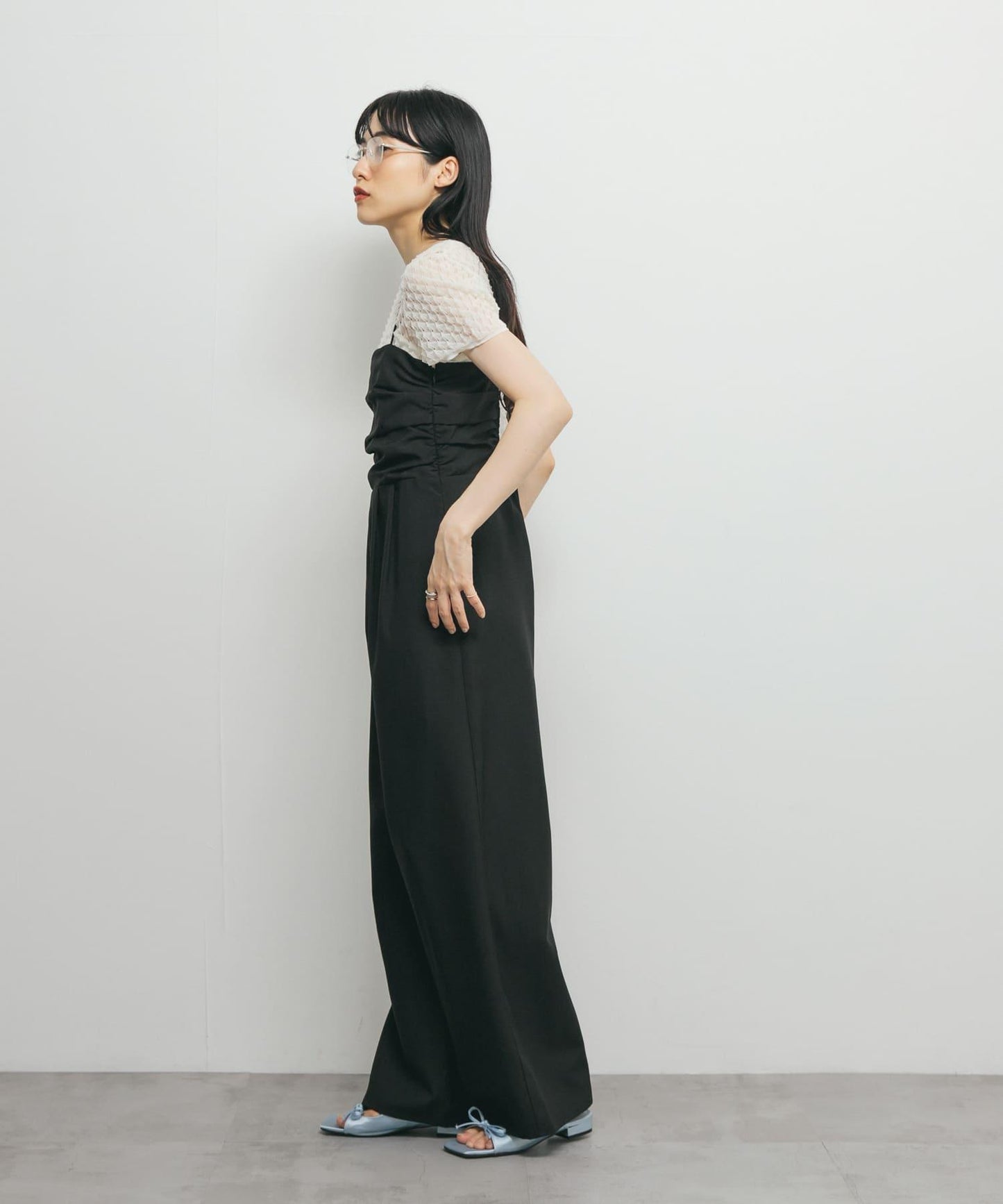 露背吊帶連體褲