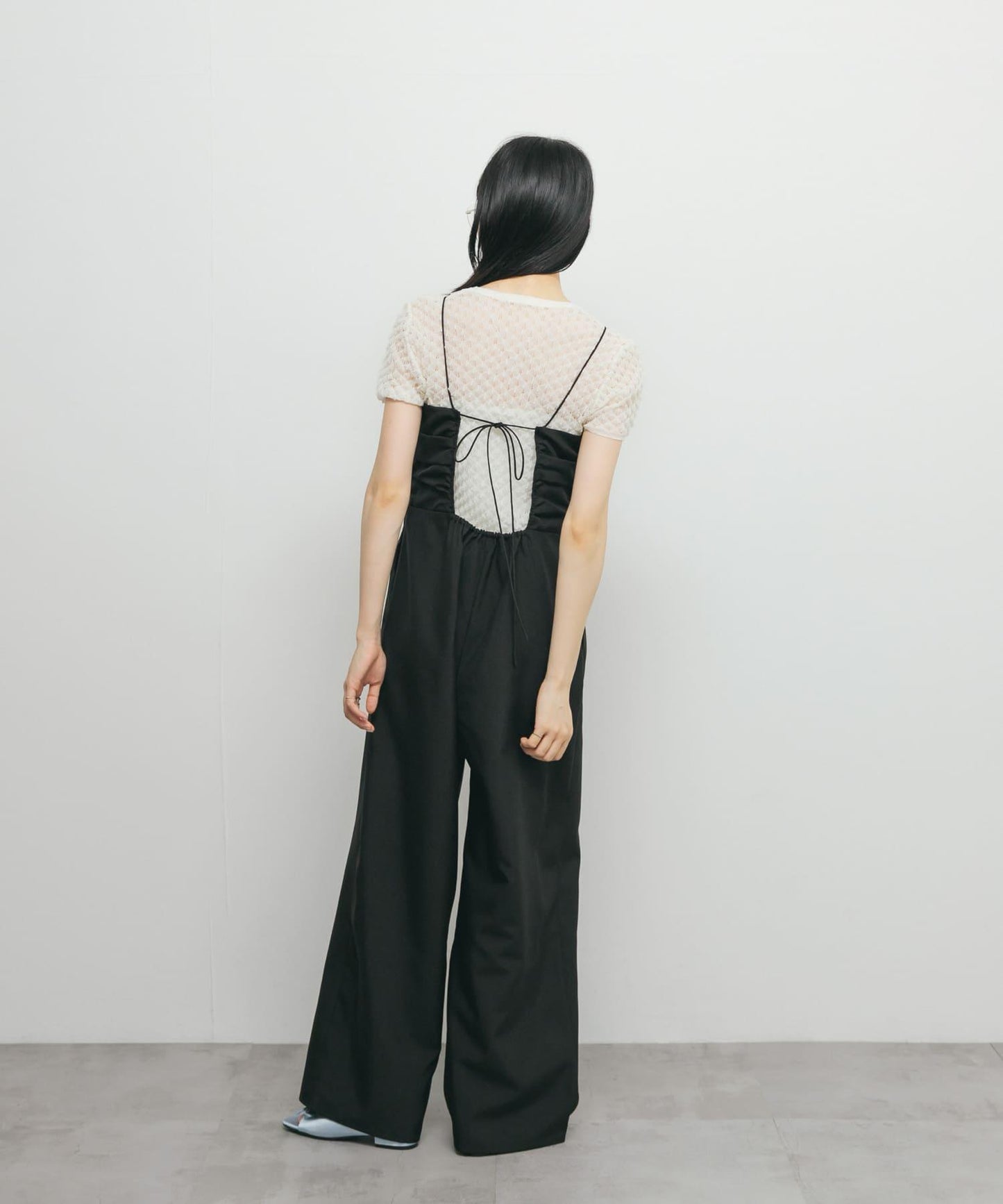 露背吊帶連體褲