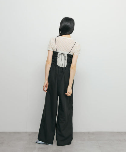 露背吊帶連體褲