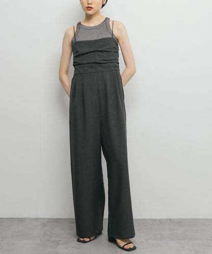 露背吊帶連體褲