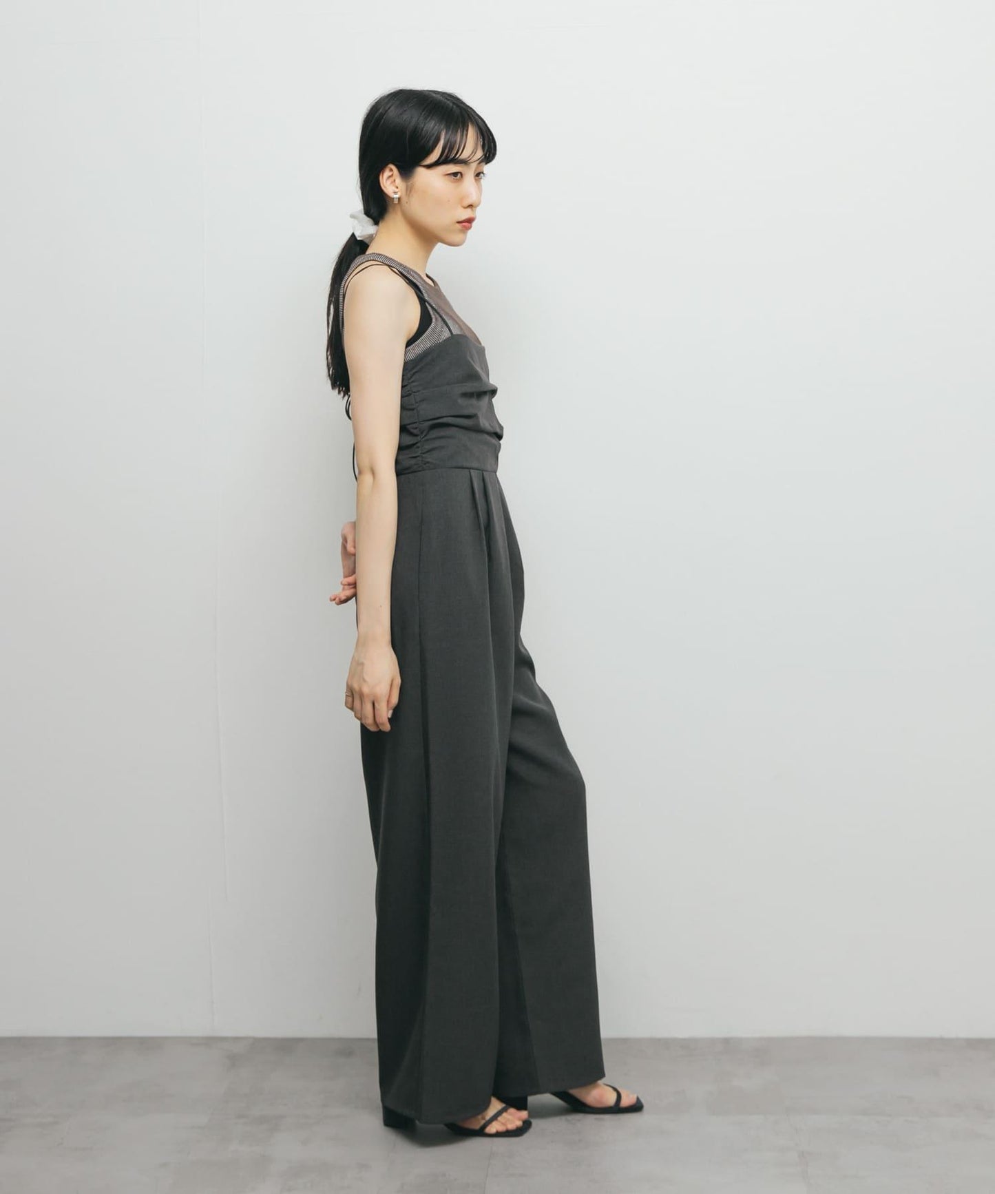 露背吊帶連體褲