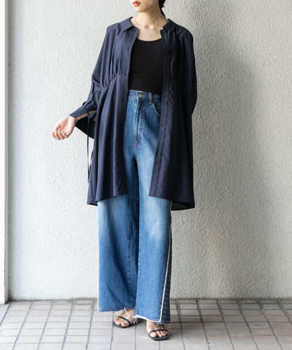 曲線褶皺迷你連衣裙