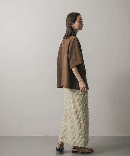 流蘇針織半身裙