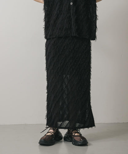 流蘇針織半身裙