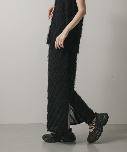 流蘇針織半身裙